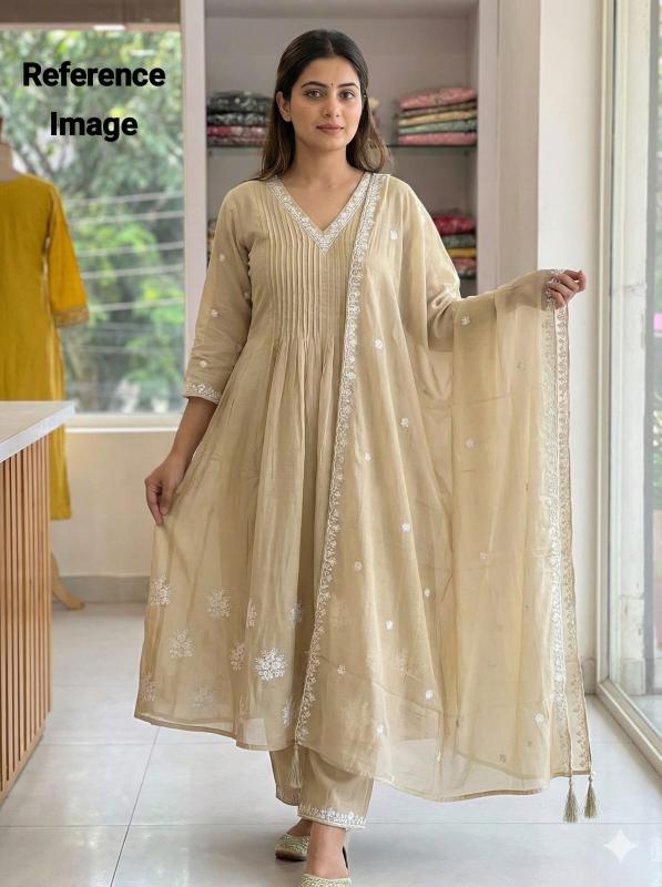 Krunique anarkali 3pcs wholesale dress kurti shop in chennai